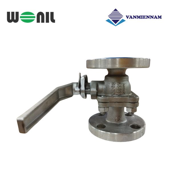 Van bi inox mặt bích tay gạt Wonil DN20