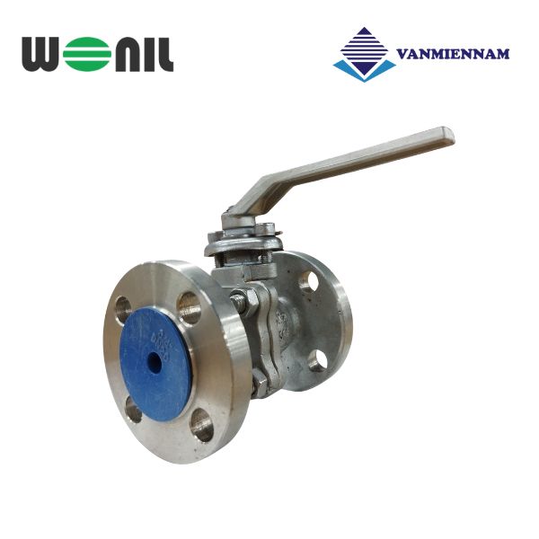 Van bi inox mặt bích tay gạt Wonil DN20