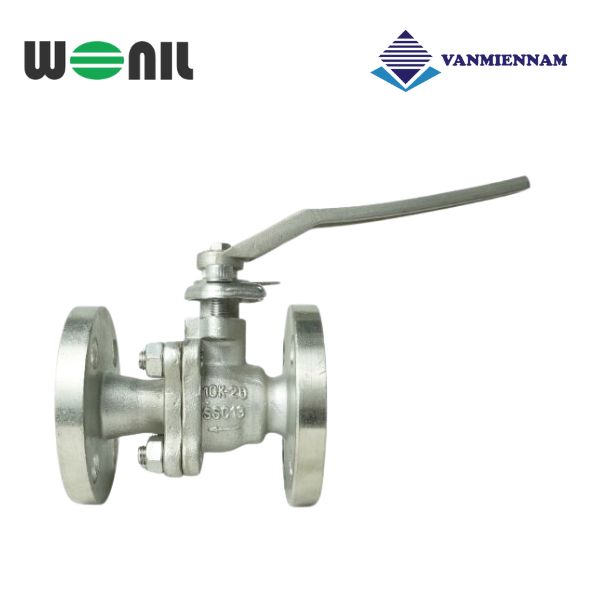 Van bi inox mặt bích tay gạt Wonil DN20