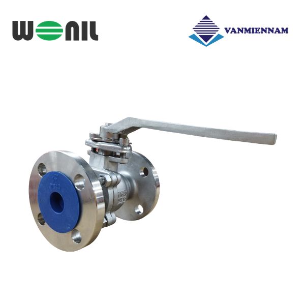 Van bi inox mặt bích tay gạt Wonil DN40