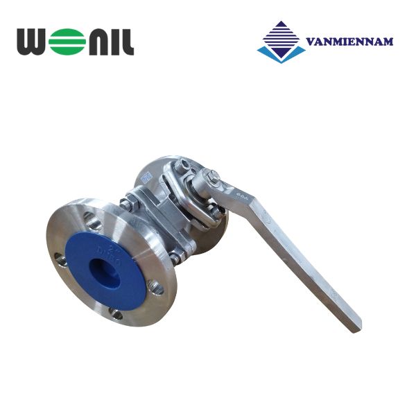 Van bi inox mặt bích tay gạt Wonil DN50