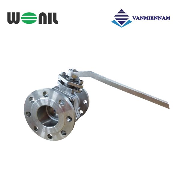 Van bi inox mặt bích tay gạt Wonil DN65