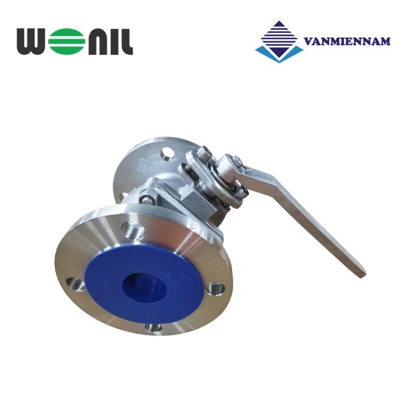 Van bi inox mặt bích tay gạt Wonil DN65