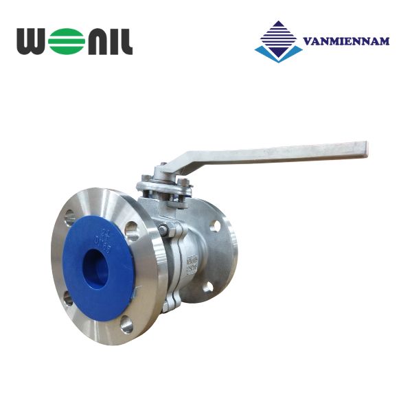 Van bi inox mặt bích tay gạt Wonil DN65