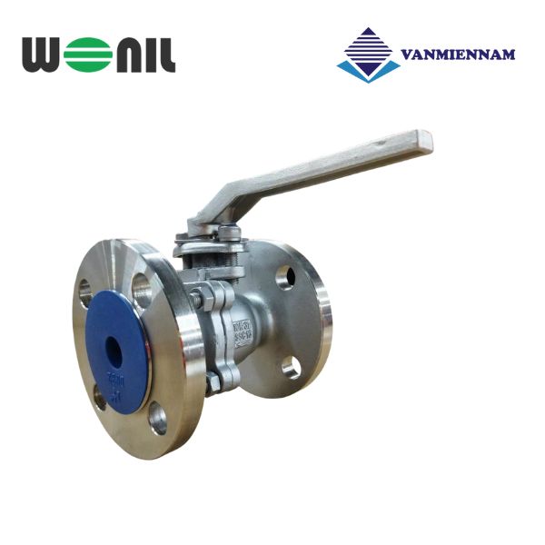 Van bi inox mặt bích tay gạt Wonil DN80