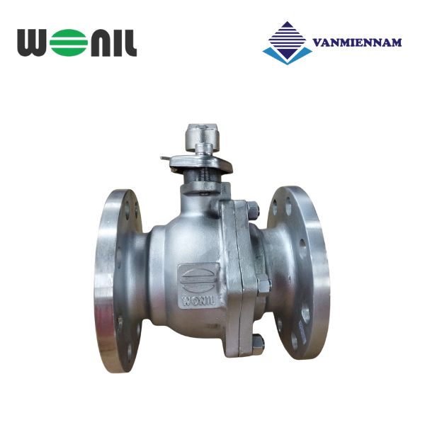 Van bi inox mặt bích tay gạt Wonil DN80