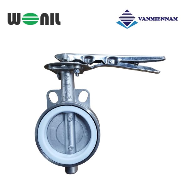Van bướm tay gạt inox Wonil DN100