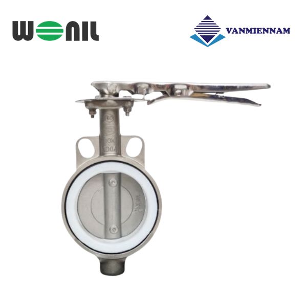 Van bướm tay gạt inox Wonil DN100