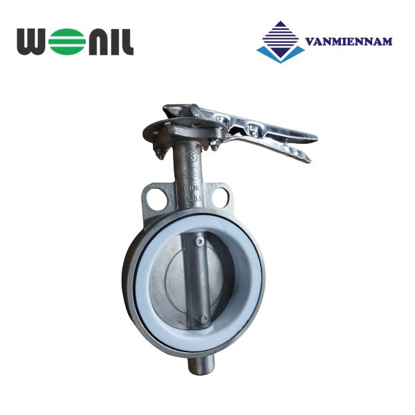 Van bướm tay gạt inox Wonil DN125