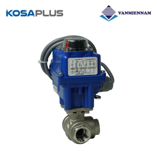 Van bi 3 ngã inox điều khiển điện KosaPlus DN15