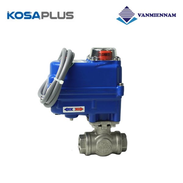 Van bi 3 ngã inox điều khiển điện KosaPlus DN15