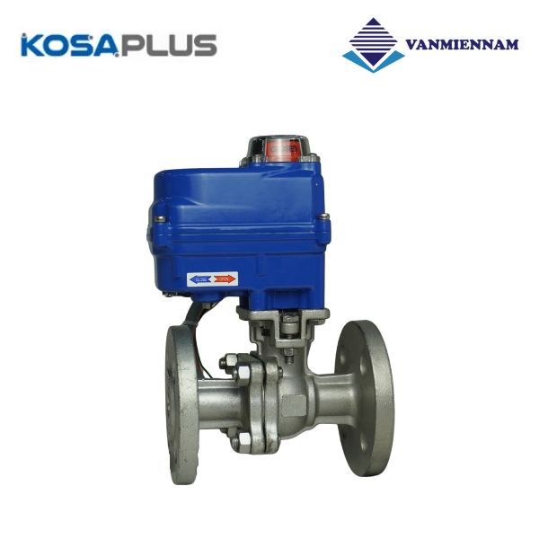 Van bi inox mặt bích điều khiển điện KosaPlus DN15