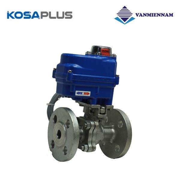Van bi inox mặt bích điều khiển điện KosaPlus DN15