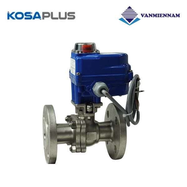 Van bi inox mặt bích điều khiển điện KosaPlus DN20