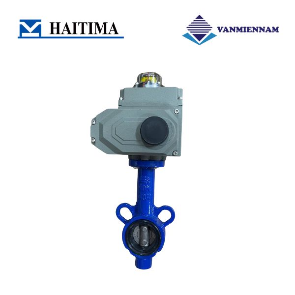 Van bướm gang điều khiển điện Haitima DN40