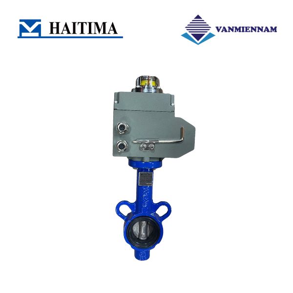 Van bướm gang điều khiển điện Haitima DN40