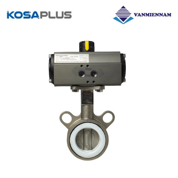 Van bướm inox điều khiển khí nén KosaPlus DN50