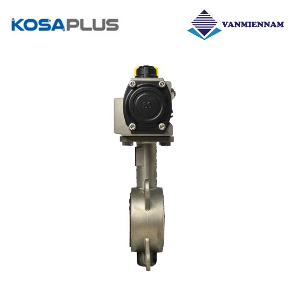 Van bướm inox điều khiển khí nén KosaPlus DN50