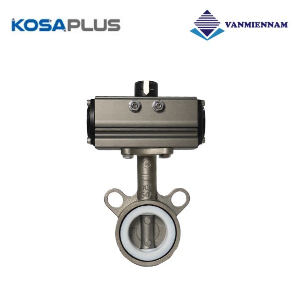 Van bướm inox điều khiển khí nén KosaPlus DN50