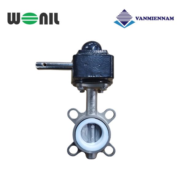 Van bướm inox tay quay Wonil DN50