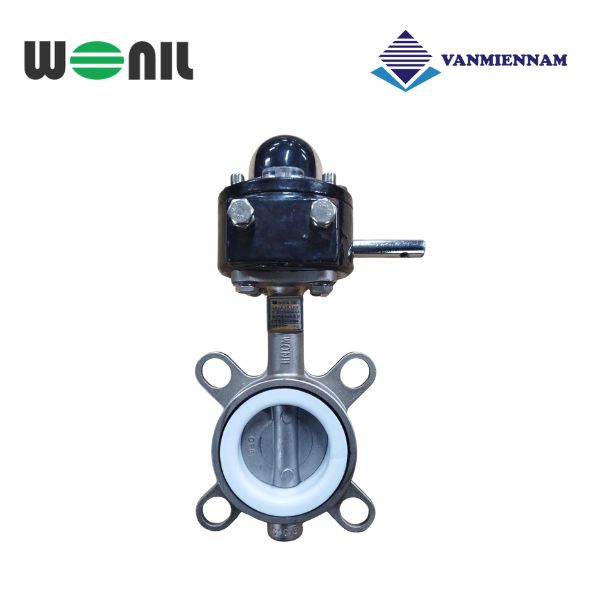 Van bướm inox tay quay Wonil DN65