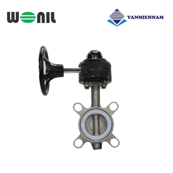 Van bướm inox tay quay Wonil DN65