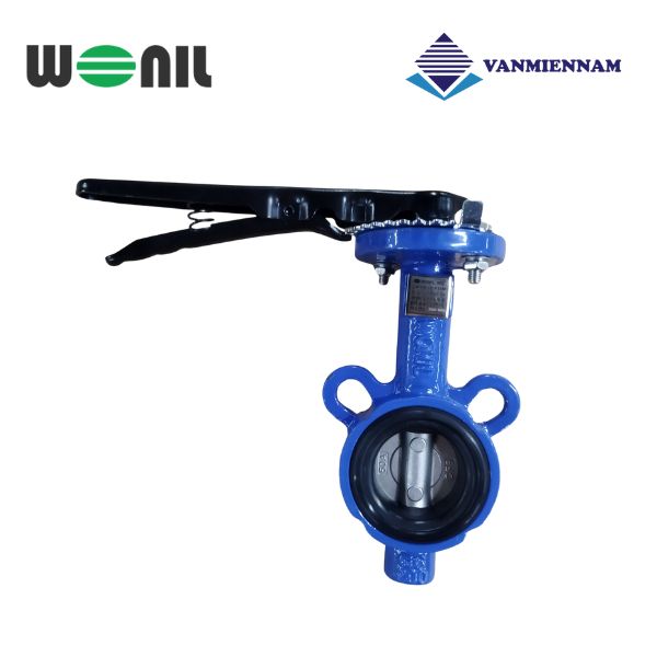 Van bướm tay gạt gang Wonil DN50