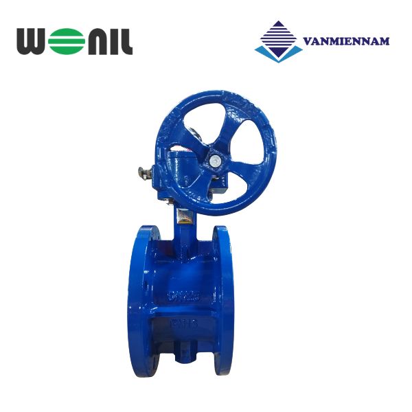 Van bướm 2 mặt bích tay quay gang Wonil DN125
