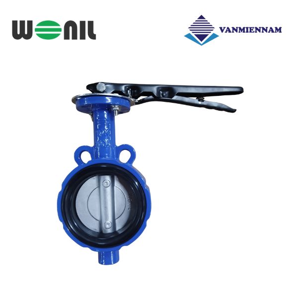 Van bướm tay gạt gang Wonil DN100