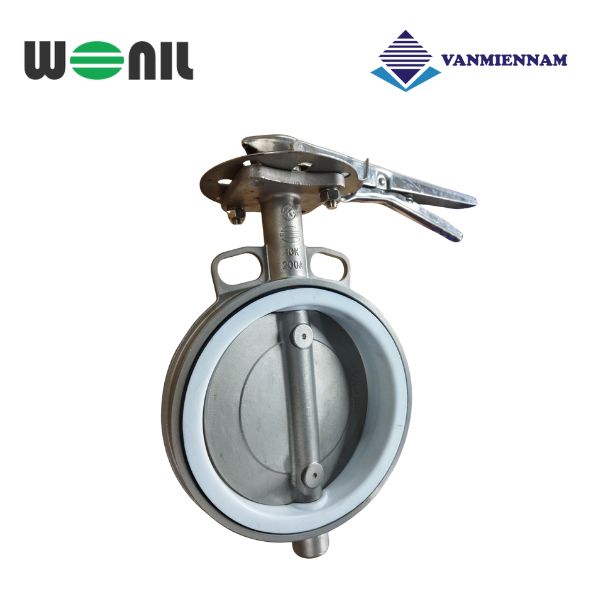 Van bướm tay gạt inox Wonil DN200