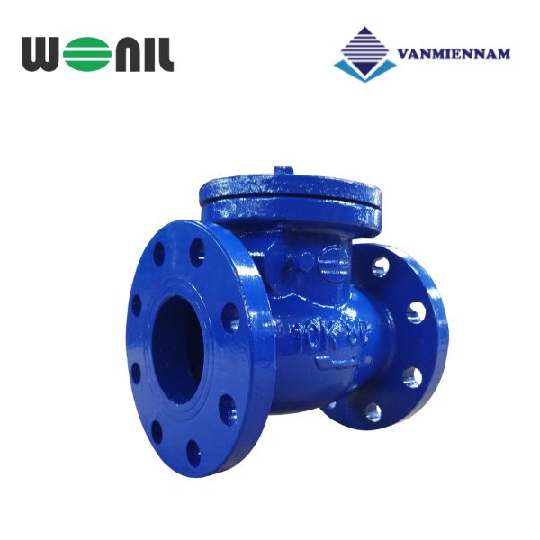 Van 1 chiều lá lật gang mặt bích Wonil DN80