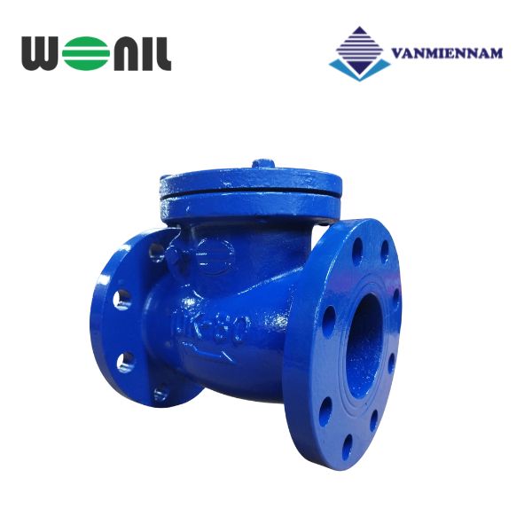Van 1 chiều lá lật gang mặt bích Wonil DN80