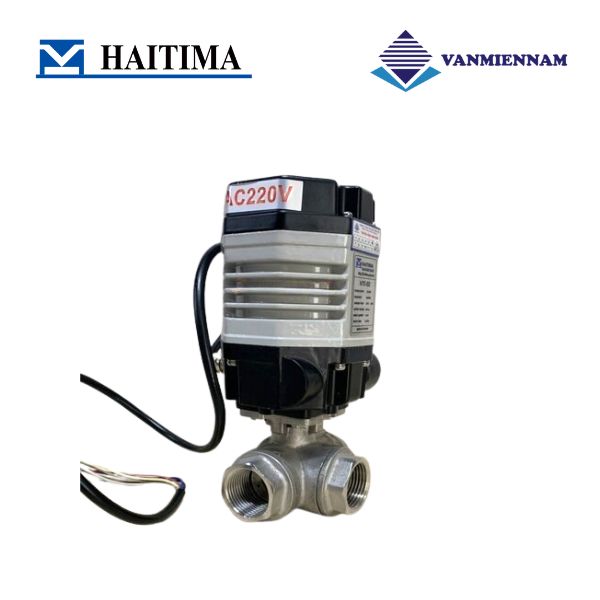 Van bi 3 ngã inox điều khiển điện Haitima DN15