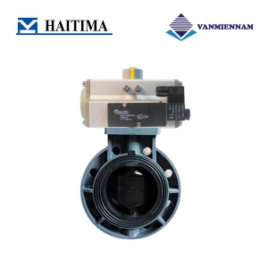 Van bướm nhựa điều khiển khí nén Haitima DN80