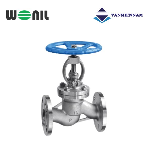 Van cầu chữ ngã tay quay inox Wonil DN15