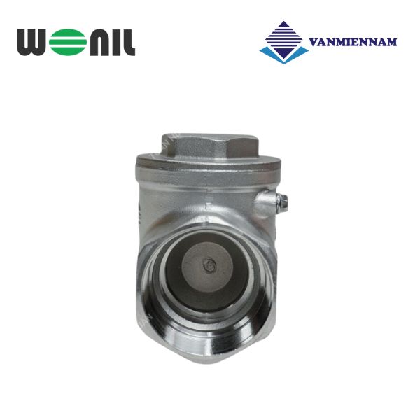 Van 1 chiều lá lật inox nối ren Wonil DN50