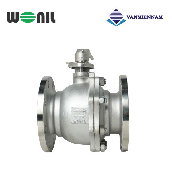 Van bi inox mặt bích tay gạt Wonil DN150