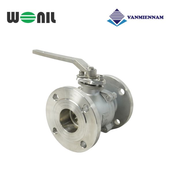 Van bi inox mặt bích tay gạt Wonil DN150