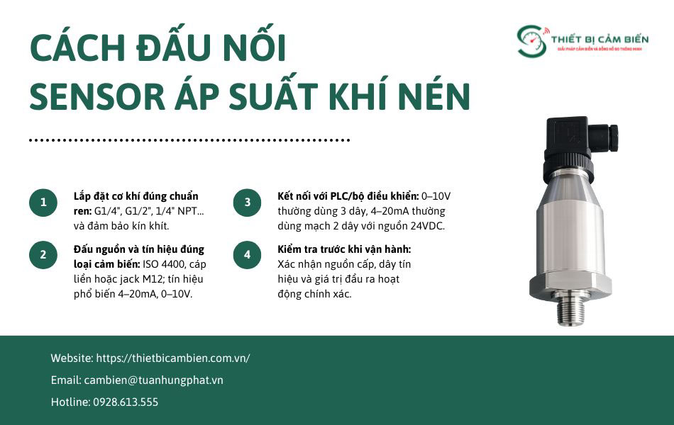 cach dau noi cam bien ap suat khi nen