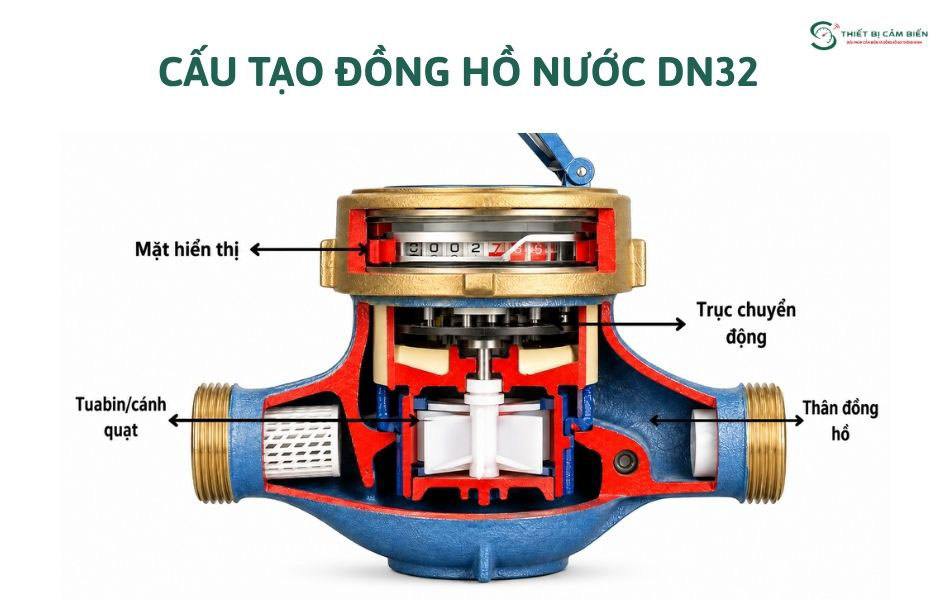 cau tao dong ho nuoc dn32