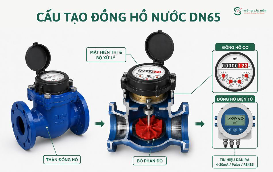 cau tao dong ho nuoc dn65
