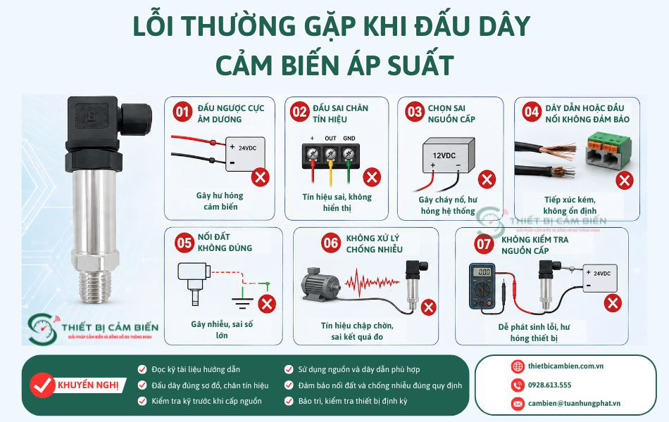 loi thuong gap khi dau day cam bien ap suat