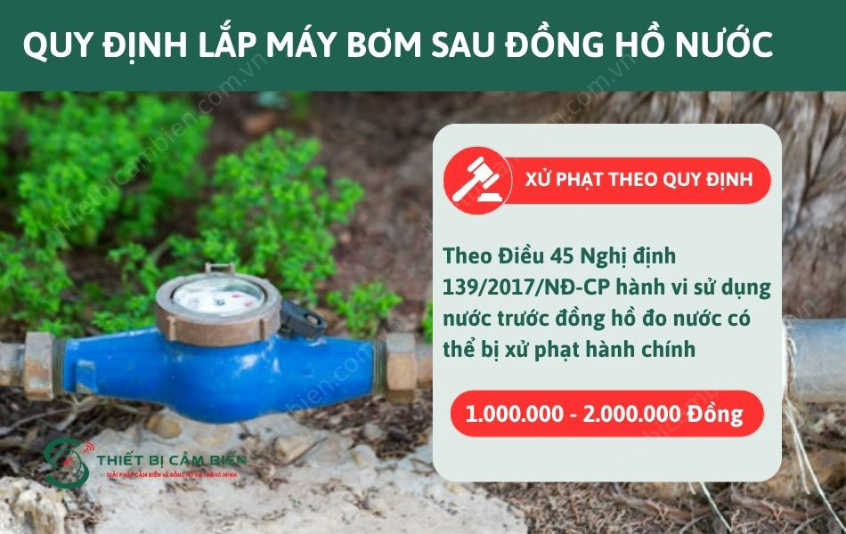 quy dinh lap may bom sau dong ho nuoc